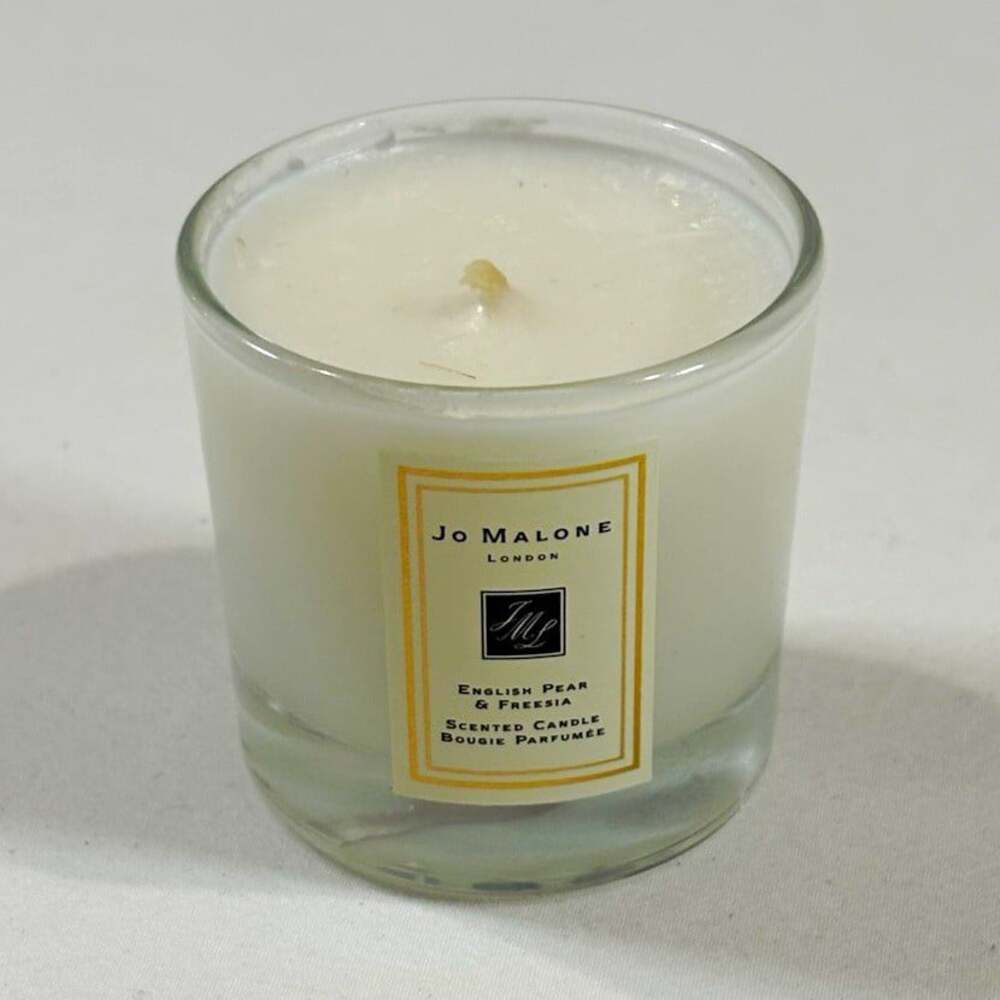 Jo Malone London English Pear & Freesia Mini Single Wick White Glass Jar Candle